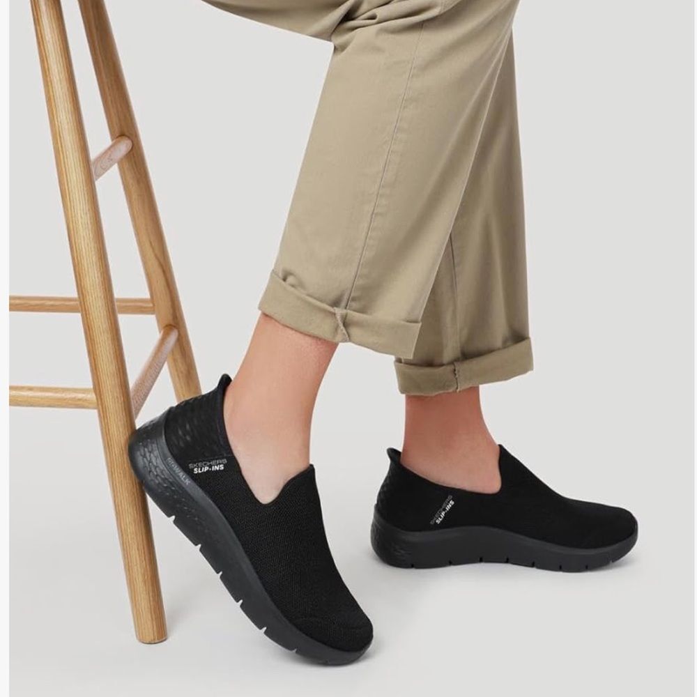 Skechers Men's Hands Free Slip-ins Go Walk Flex No Hands Sneaker Black Size 12 N